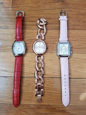 Quartz Women's Watches - Red, Pink & Rose Gold